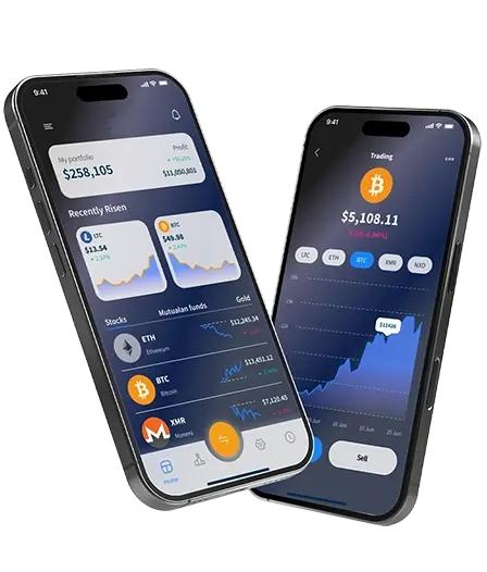Application de trading mobile Velyon Arvex